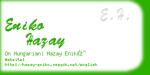 eniko hazay business card